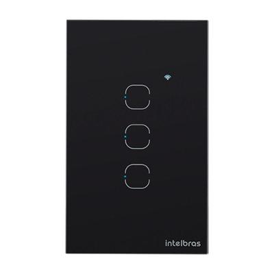 Interruptor Smart Wi-fi Touch 3 Preto Mis 1003 4850056