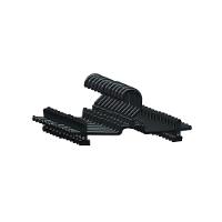 Kit 100un. Cabide Saia Giratório C/ Presilha Preto - 1