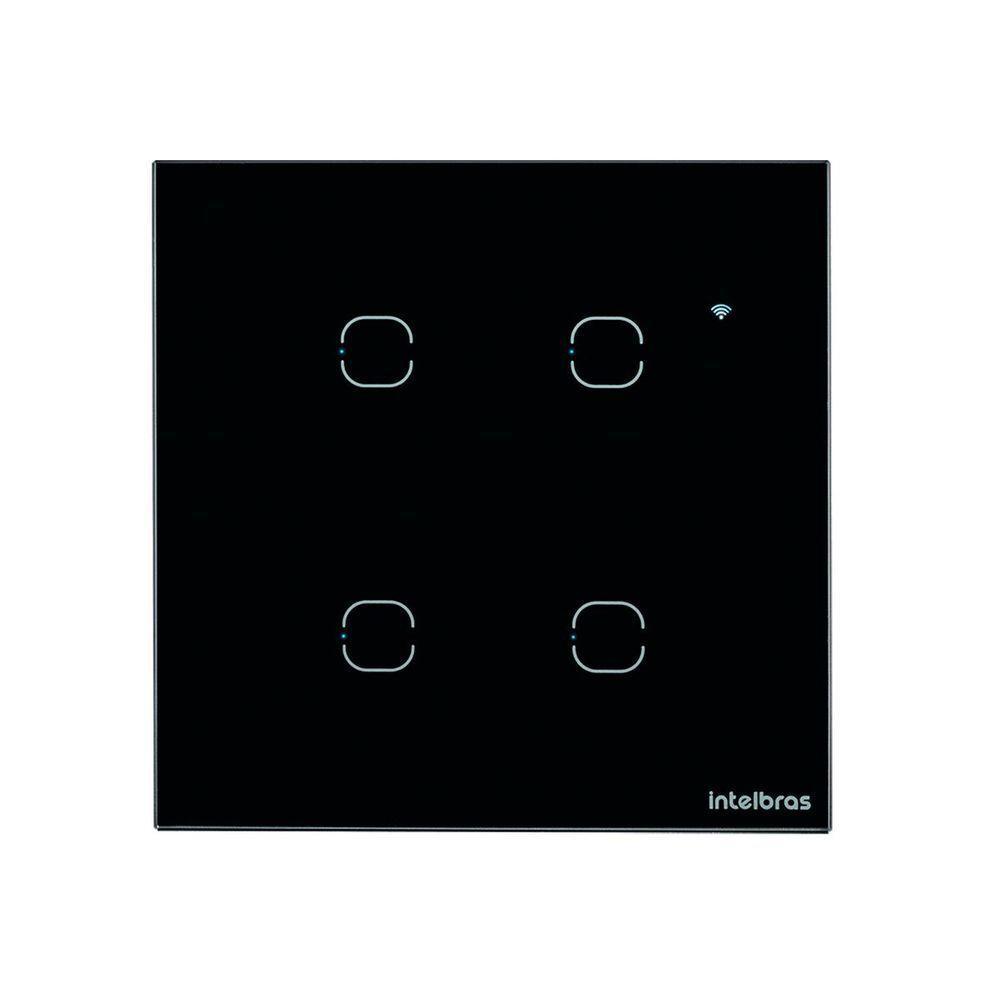 Interruptor Smart Wi-fi Touch 4 Teclas Preto Ews 1004 - 3