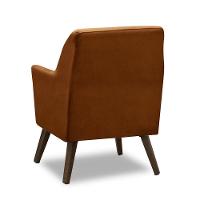 Poltrona Decorativa Retrô Recepção Magali Veludo Laranjado Lansofbr - 7