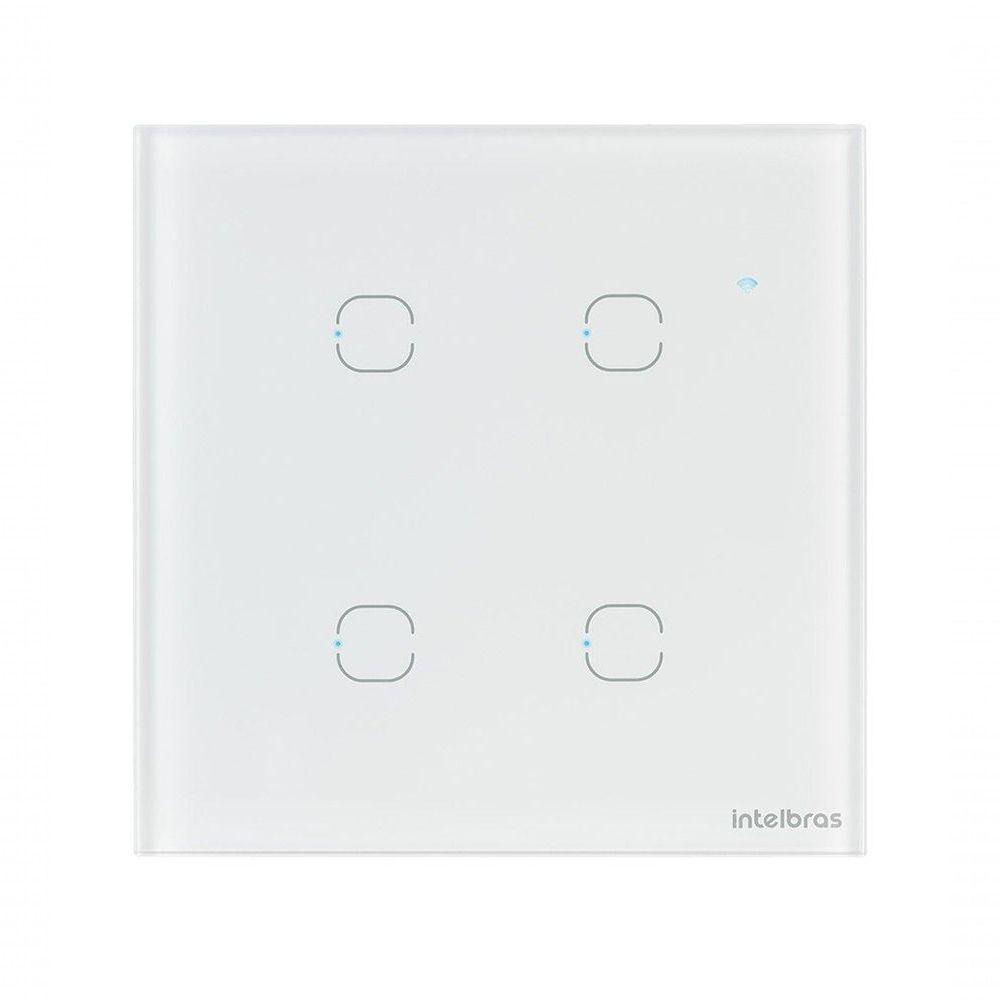 Interruptor Smart Wi-fi Touch 4 Teclas Ews 1004 Branco - 1