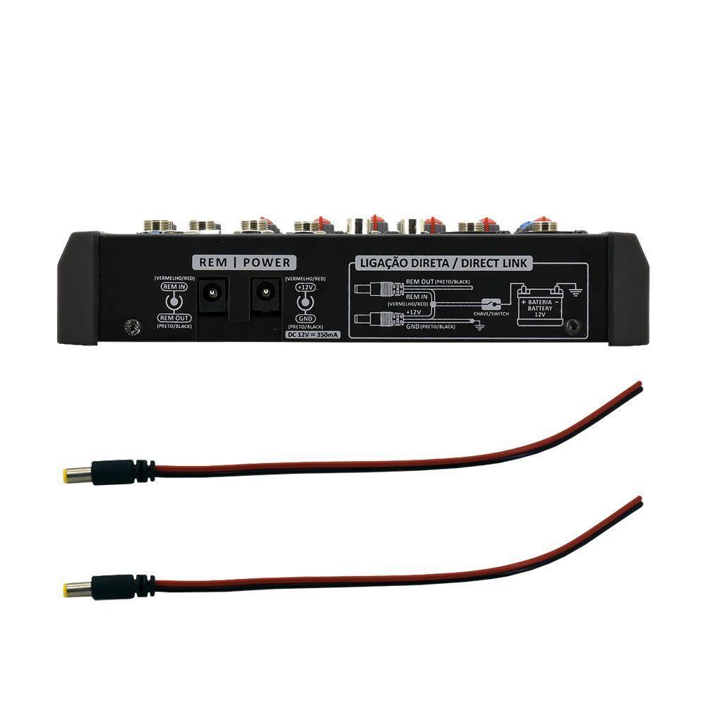 Mesa De Som Stetsom Stm1206 6 Canais 12v - 4