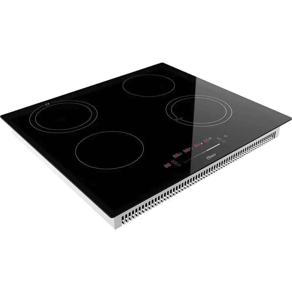 Kit Cooktop 4 Bocas - Forno De Embutir 77L - Coifa Ilha 90cm Oster 220V - 8