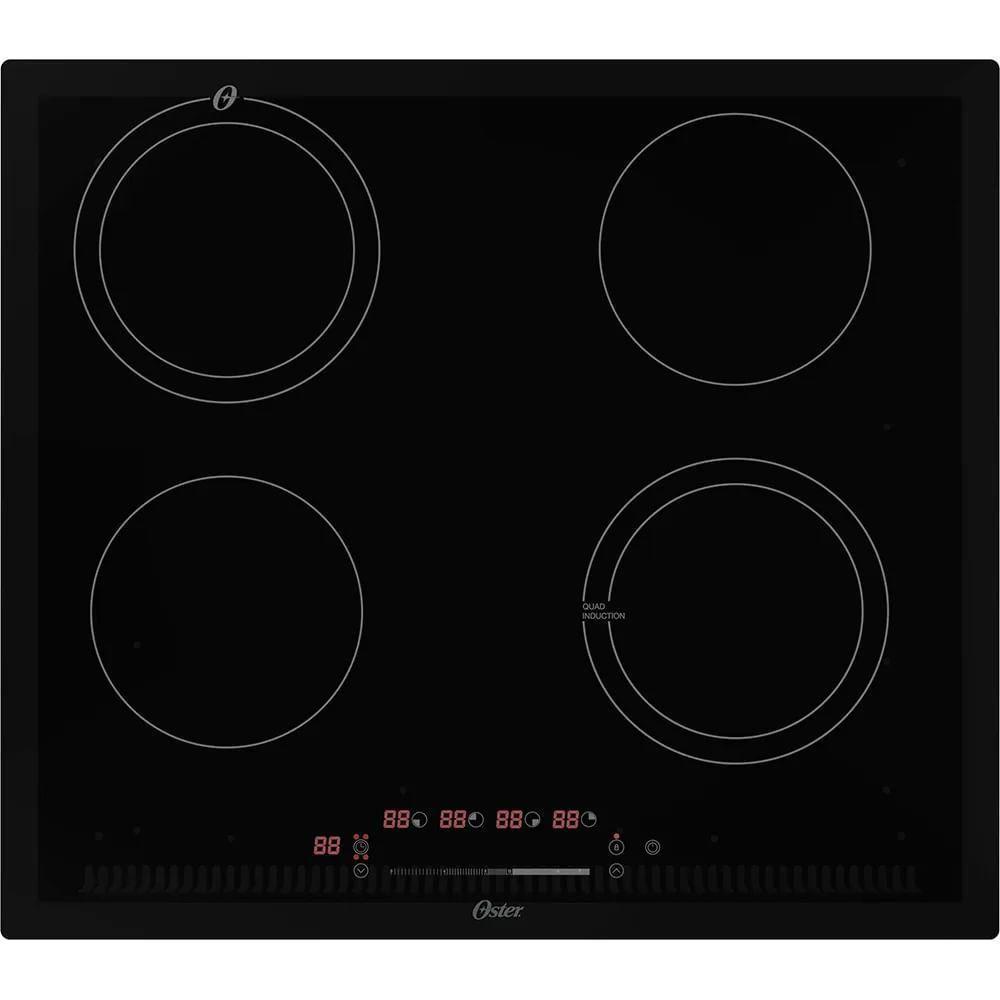 Kit Cooktop 4 Bocas - Forno De Embutir 77L - Coifa Ilha 90cm Oster 220V - 9