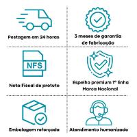 Espelho Redondo Com Iluminação Led Branco Frio - 6000k - 80x80 Cm - 2