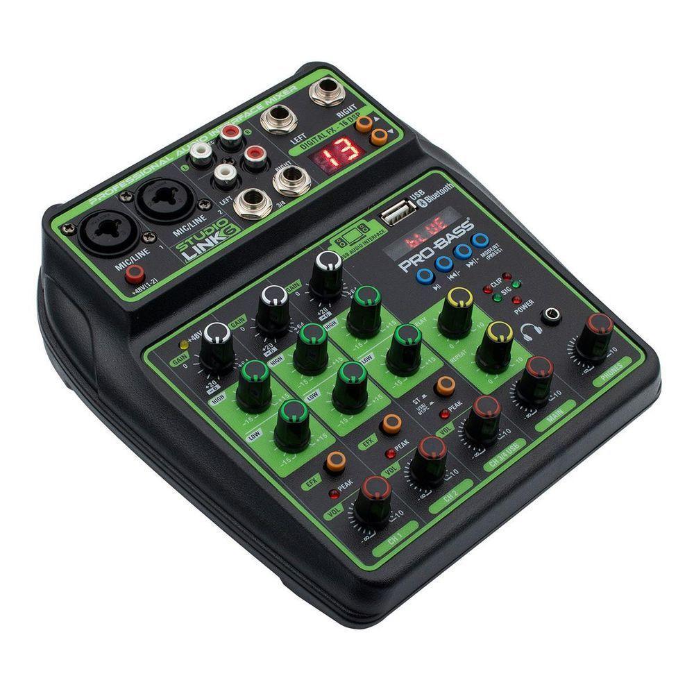 Mesa De Som 6 Canais Bluetooth Com Interface Usb Studio - 1