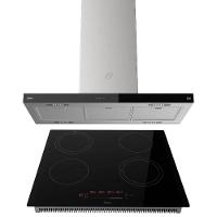 Kit Cooktop Por Indução 4 Bocas E Coifa De Ilha 90 Cm Oster 220V - 1