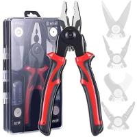 Conjunto De Alicates, Conjunto De Alicates De Cabeça Intercambiável Multifuncional 5 Em 1, Alicate De Fio De Aço - 1