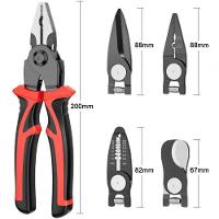 Conjunto De Alicates, Conjunto De Alicates De Cabeça Intercambiável Multifuncional 5 Em 1, Alicate De Fio De Aço - 3