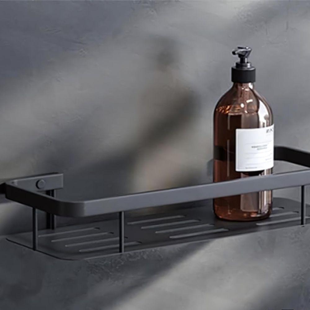 Suporte Organizador Shampoo Sabonete Banheiro Preto - 2 Unidades - 5