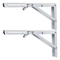 Kit 2 Suportes Mão Francesa Dobrável Retrátil Reforçada 29x11.5cm - 1