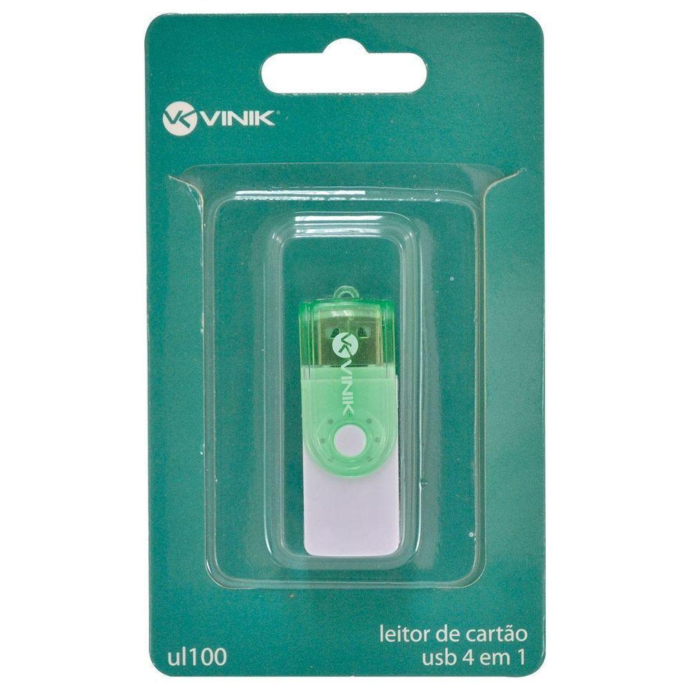 Leitor De Cartão Usb 2.0 4 Em 1 - Ul100 - 5