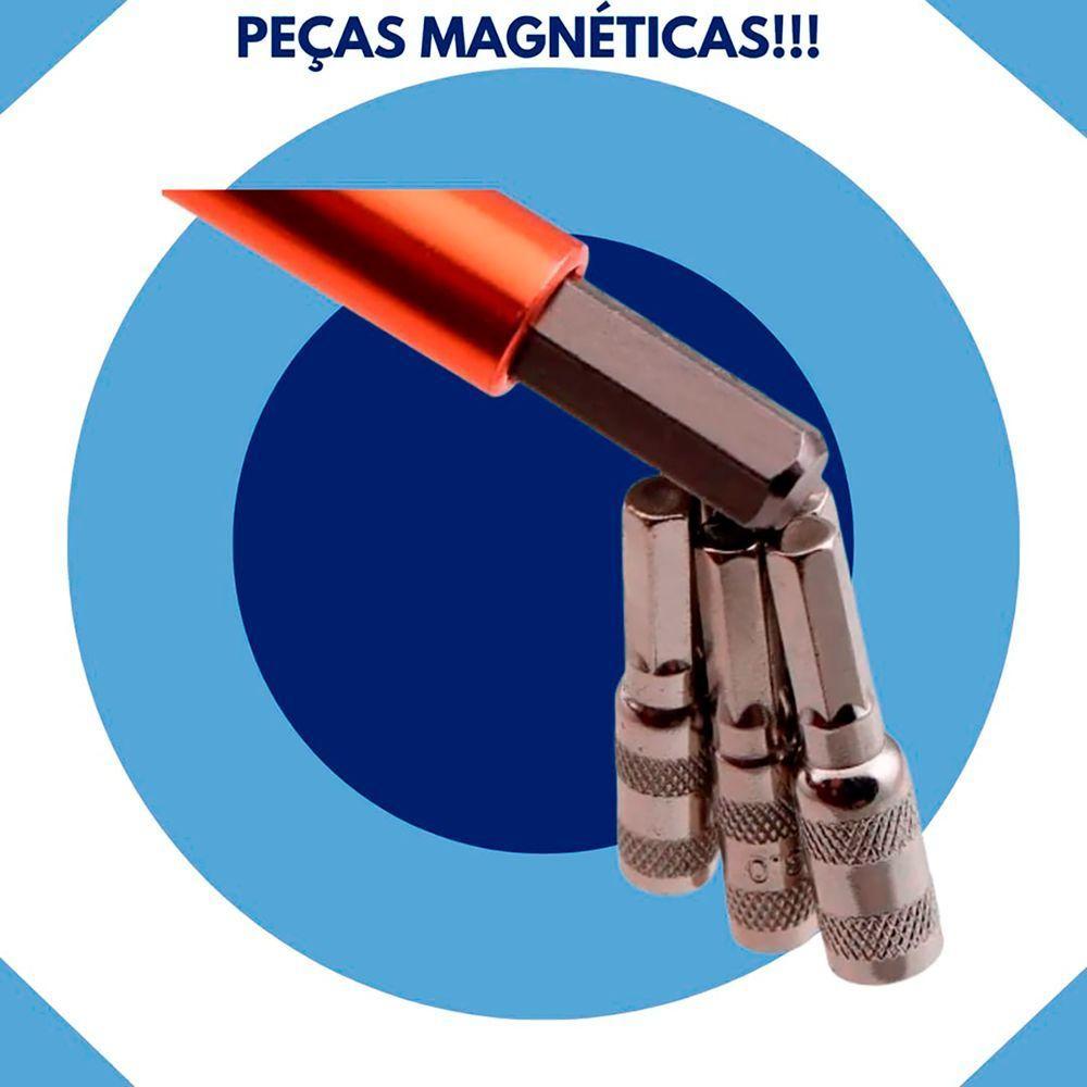 Kit Ferramentas 63 Chaves Precisão Celular Notebook Tablet Amarelo - 3