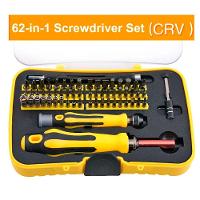 Kit Ferramentas 63 Chaves Precisão Celular Notebook Tablet Amarelo - 5