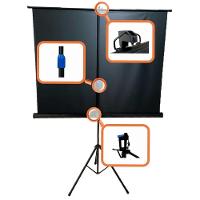 Tela De Projeção Tripé Tbtps100h (221 X 124 Cm)