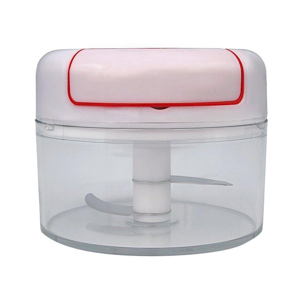Mini Multiprocessador Triturador Manual 2 Lâminas Inox Alho - 6
