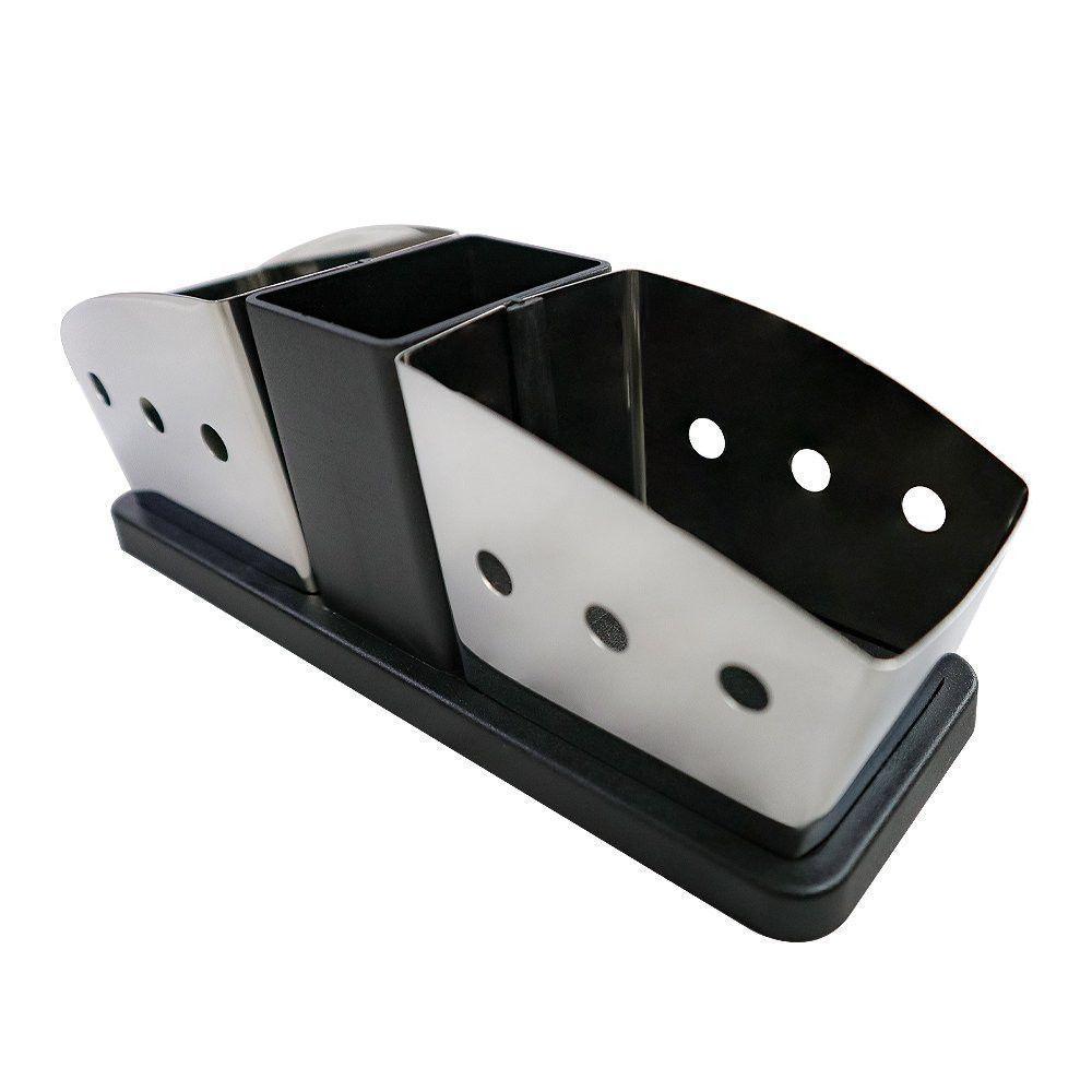 Porta Sachês De Inox Com Suporte Para Palitos De Dente Para Açúcar, Sal, Ketchup - 2