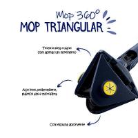 Mop De Limpeza Triângulo Ajustável Giratório 360° - 3
