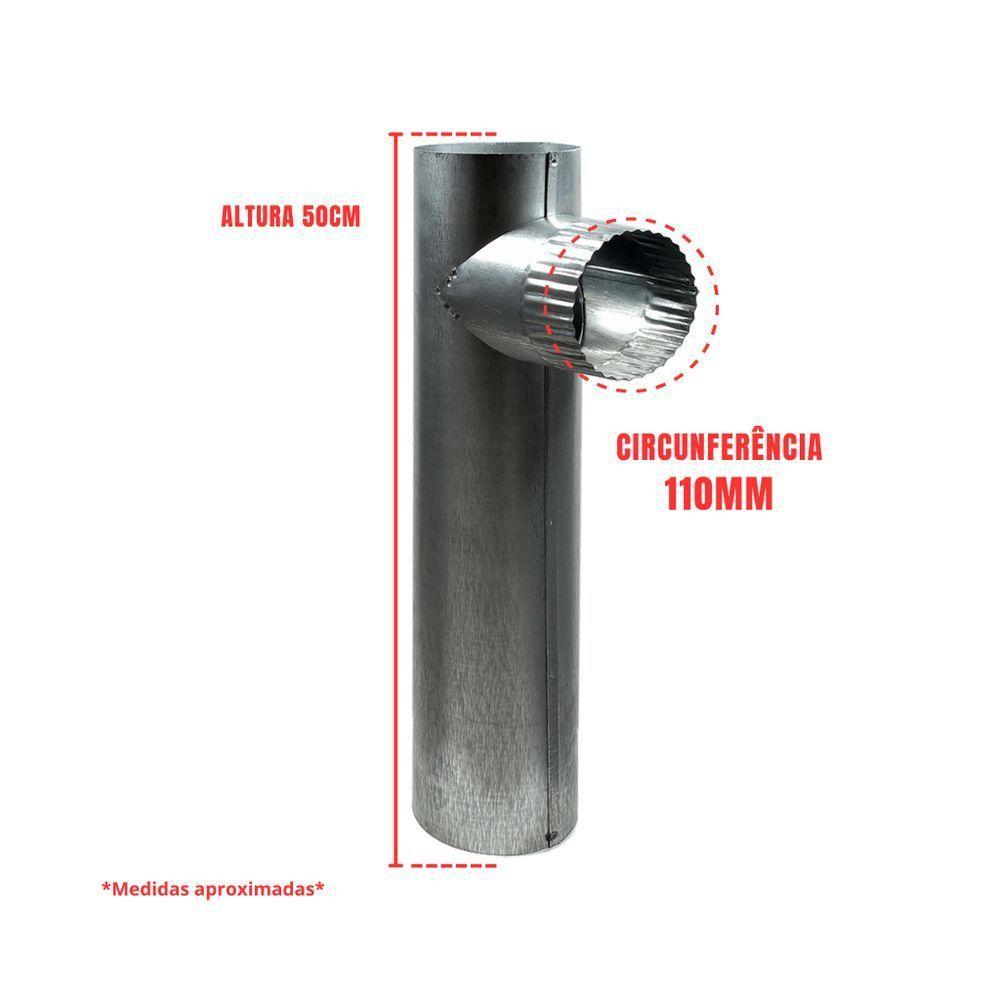 Te Chaminé Fz 110mm X 50cm - Fp - 2