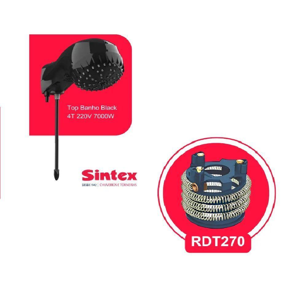 Resistência Para Chuveiro Top Banho 4 Temperaturas 220v - 7000w - Sintex - 4