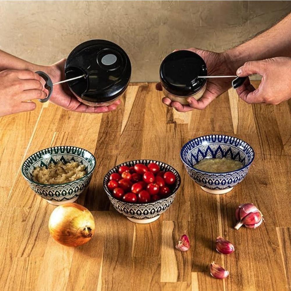 Mini Processador Manual Lyor 2 Laminas 200ml - Preto - 5