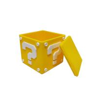 Cubo Interrogação Porta Objetos C- Tampa 5 Cm 3d Mario Gamer Mesa Escritório Geek - 3