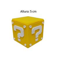 Cubo Interrogação Porta Objetos C- Tampa 5 Cm 3d Mario Gamer Mesa Escritório Geek - 5