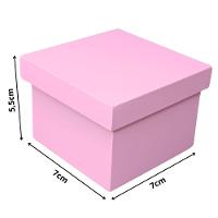 Kit 20 Caixa Para Lembrancinha De Chá Revelação (7x7x5,5) Rosa E Azul - 4