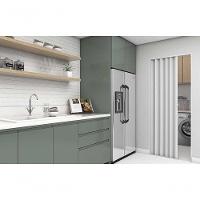 Porta Sanfonada Branca 60cm X 2.10 Metros - Plasbil