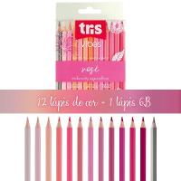 Lápis De Cor 12 Cores Tons Rosé Vibes - Tris - 1