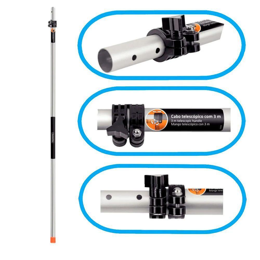 Cabo Metálico Extensível 3m Tramontina P- Serrote E Colhedor De Fruta - 1