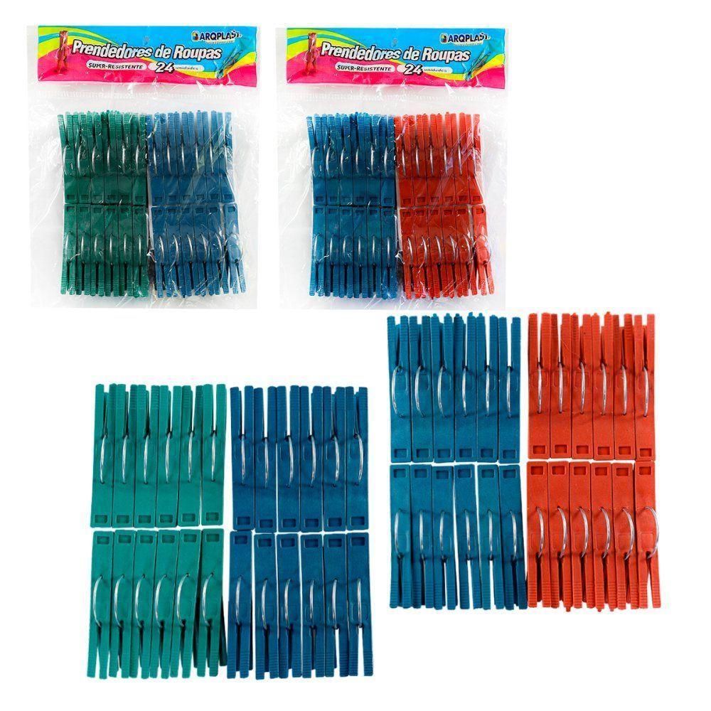 Conjunto De Prendedores De Roupas 24 Unidades - 1