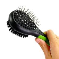 Escova Dupla Para Pets Pequenos E Médios - Verde - 6