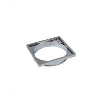 Porta Grelha Quadrada 150 Mm Cromada - Krona - 1