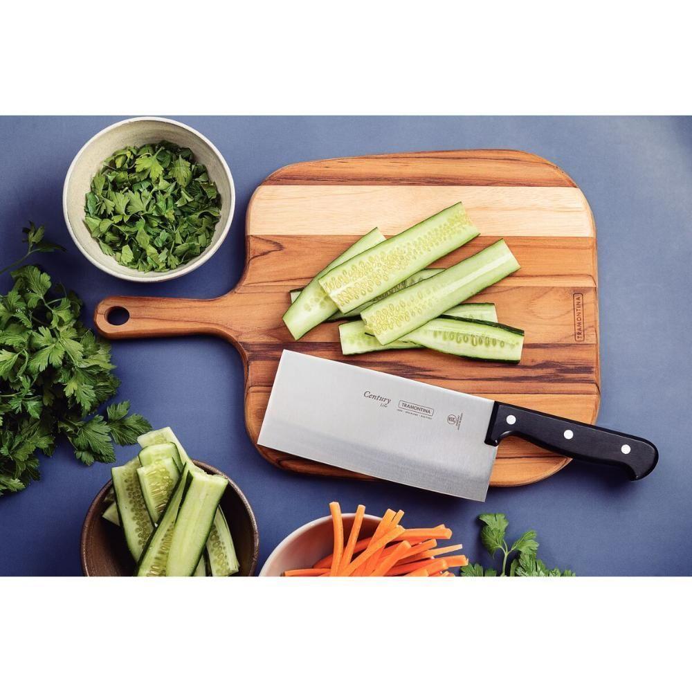 Cutelo Oriental Tramontina Century Com Lâmina Em Aço Inox E Cabo De Policarbonato Com Fibra De Vidro 7 - 5