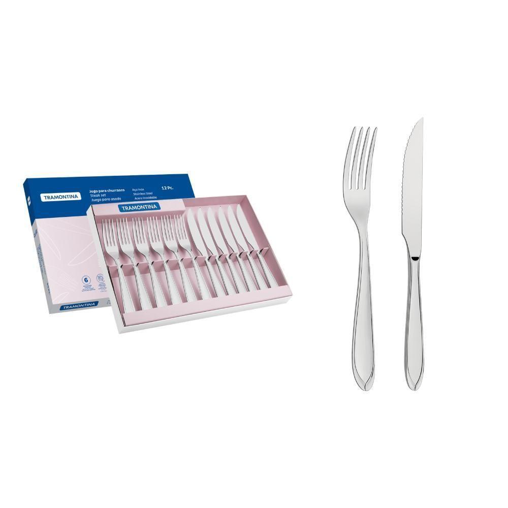 Jogo Para Churrasco Tramontina Laguna Em Aço Inox 12 Peças - 1