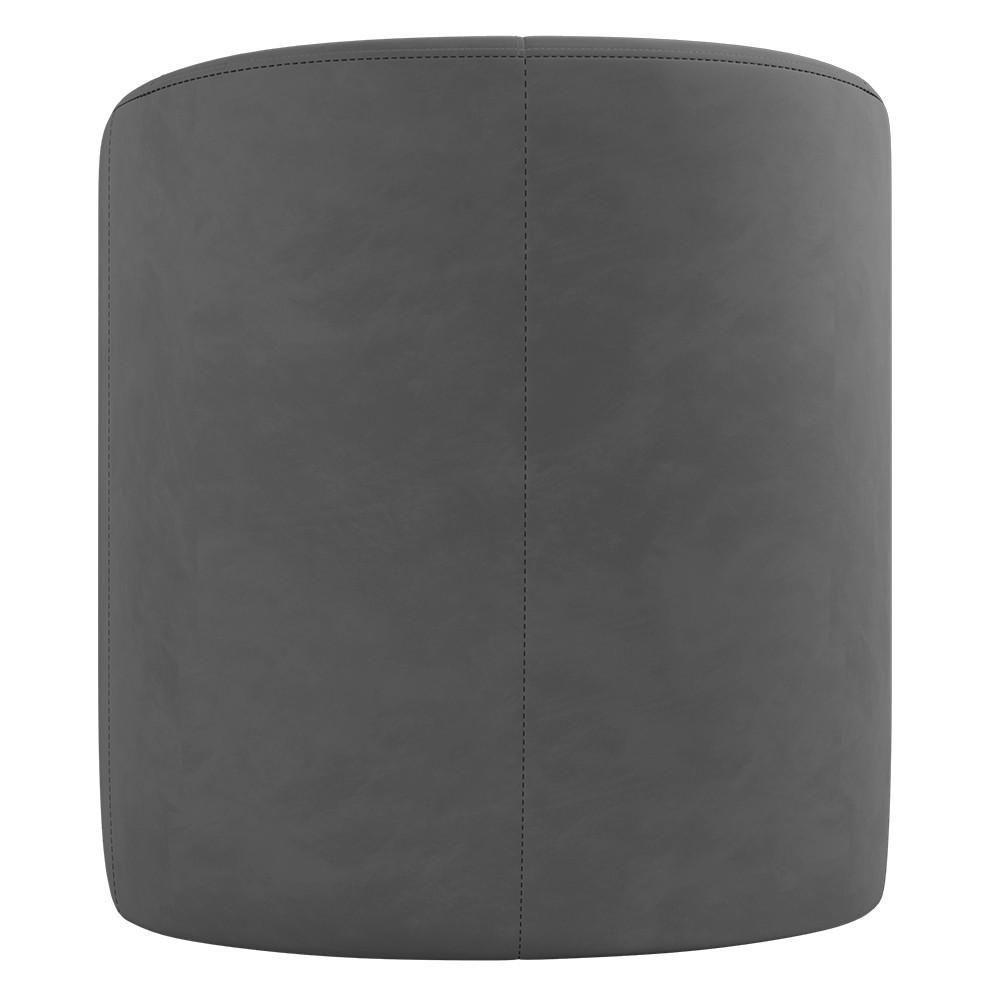 Kit 2 Poltronas Giratória Decorativa Para Sala Dandara K04 Veludo Cinza Escuro - Mpozenato - 7