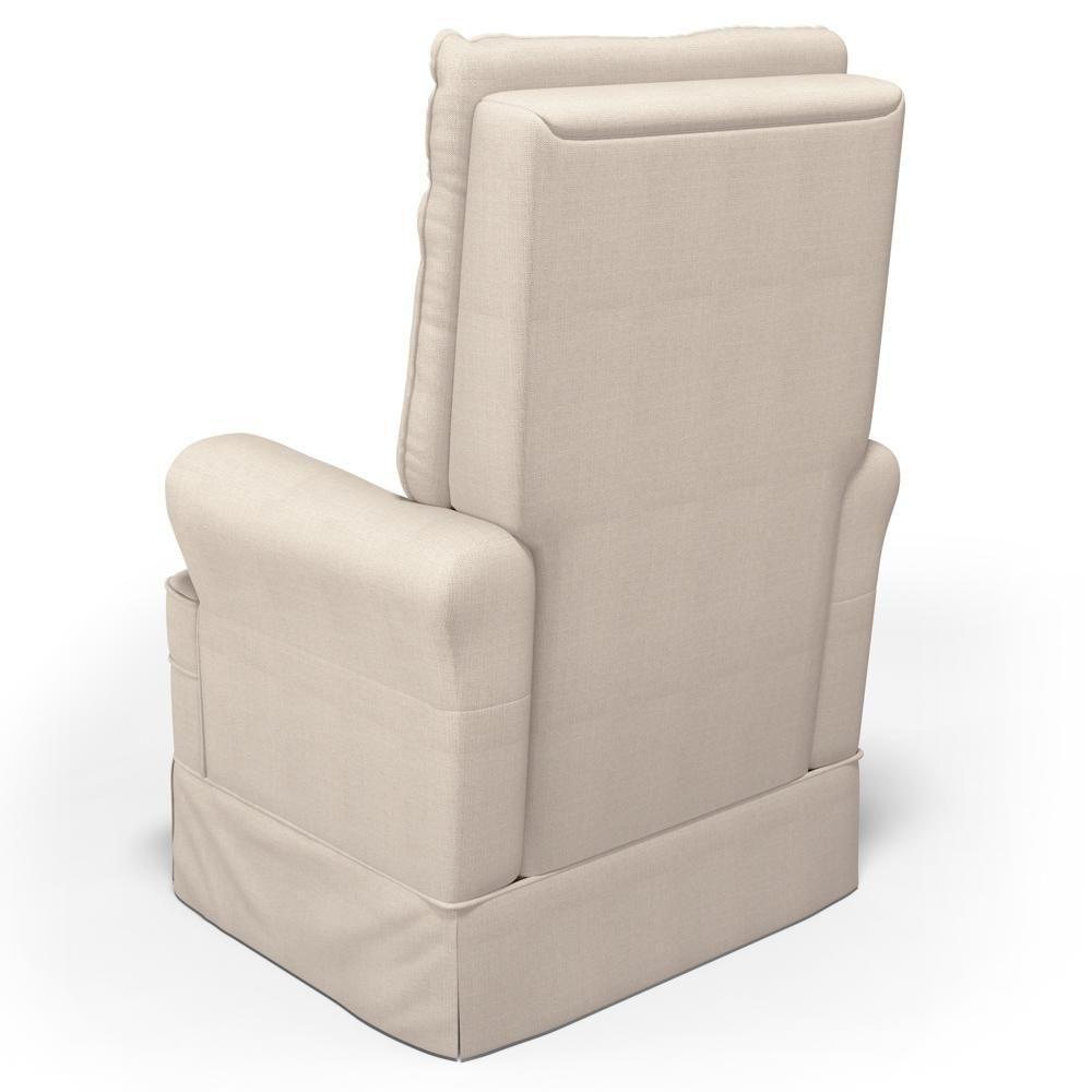 Kit 02 Poltronas De Amamentação E Descanso Com Balanço Laís G05 Linho Creme - Mpozenato - 6