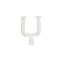 Sifão Duplo Extensível 71 Cm Universal Branco - Krona - 1