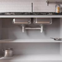 Sifão Duplo Extensível 71 Cm Universal Branco - Krona - 5