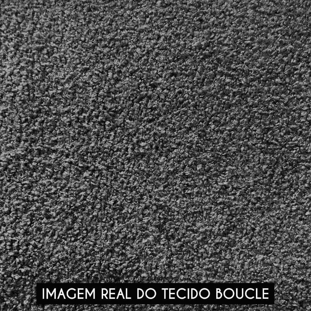 Namoradeira E 2 Poltronas Base Madeira Castanho Ana Bouclé Grafite - Ibiza - 6