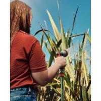 Mangueira Flex Para Jardim Tramontina Verde Com Faixa Preta Em Pvc 4 Camadas 10 M Com Engate Rápido, Engate Rosqueado - 2