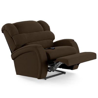 Poltrona Do Papai Reclinável Kalie Controle Power Elétrico Usb Fh9 Veludo Marrom - Mpozenato