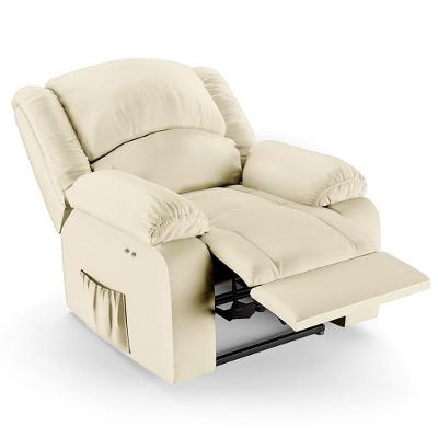 Poltrona Do Papai Reclinável Pietra Power Touch Massagem Fh9 Pu Bege - Mpozenato