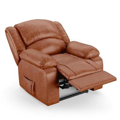 Poltrona Do Papai Reclinável Pietra Power Touch Fh9 Pu Caramelo Brilho - Mpozenato
