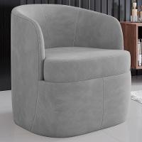 Poltrona Giratória Decorativa Para Sala Dandara K04 Veludo Cinza - Mpozenato - 2