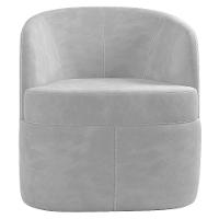 Poltrona Giratória Decorativa Para Sala Dandara K04 Veludo Cinza - Mpozenato - 6