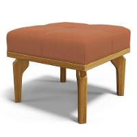 Poltrona De Amamentação Balanço E Puff Base De Madeira Brenda G05 Veludo Terracota - Mpozenato - 10