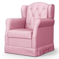 Poltrona De Amamentação Fixa Lucy P04 Sintético Rosa - Mpozenato - 1