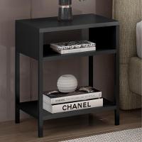 Mesa De Cabeceira Estilo Industrial Plaza L03 Preto - Mpozenato - 2